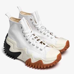 Converse Run Star Motion Unisex US M5-W6 Hi Shoes Sneakers White/Black/Gum NWOB